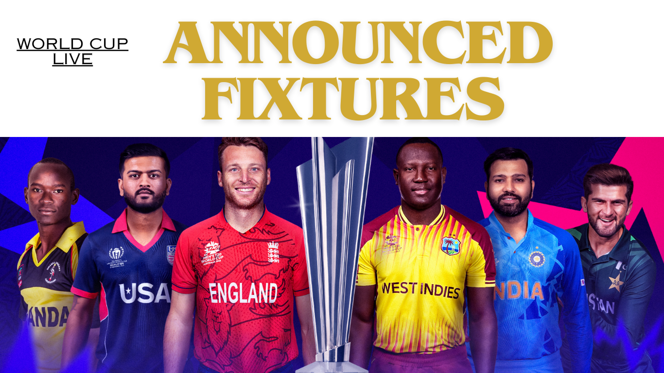 Full fixtures for the ICC Men's T20 World Cup 2024